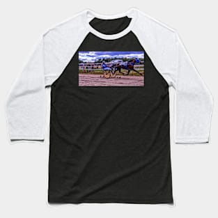 Horse Racing Baseball T-Shirt